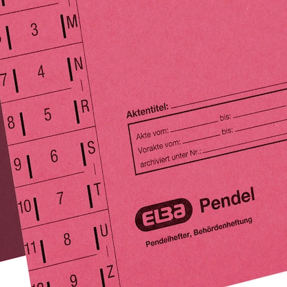 Artikelbild 6 für ELBA Pendelhefter Karton rot 1 x Amtsheftung, Artikelnummer 332649