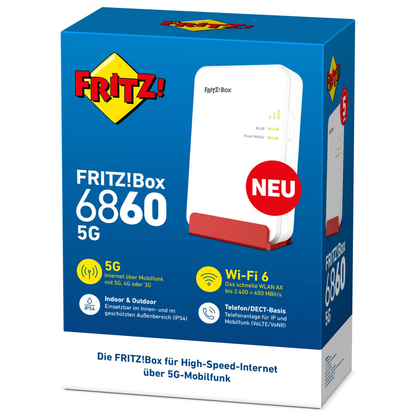 Artikelbild 9 für FRITZ! FRITZ!Box 6860 5G WLAN-Router, Artikelnummer 517191