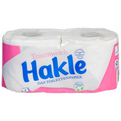 Artikelbild 4 für Hakle Toilettenpapier Traumweich 4-lagig, 2 Rollen, Artikelnummer 538957