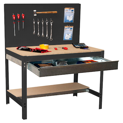 Artikelbild für Simonrack Werkbank SIMONWORK anthrazit 1 Schublade 121,0 x 61,0 x 144,5 cm, Artikelnummer 978902