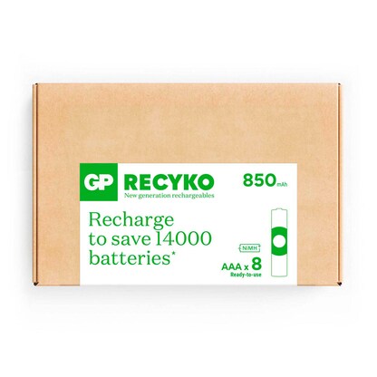 Artikelbild 9 für 8 GP Akkus ReCyko+ Micro AAA 850 mAh, Artikelnummer 255352