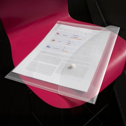 Artikelbild 4 für 10 RAPESCO® Dokumententaschen DIN A3 transparent klar, Artikelnummer 710556