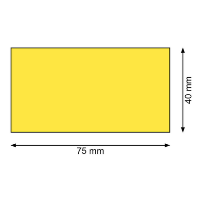 Artikelbild 2 für 300 EICHNER Magnetschilder gelb 4,0 x 7,5 cm, Artikelnummer 702938