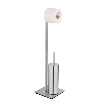 Artikelbild 4 für WENKO WC-Garnitur Recco silber Metall, Artikelnummer 814701