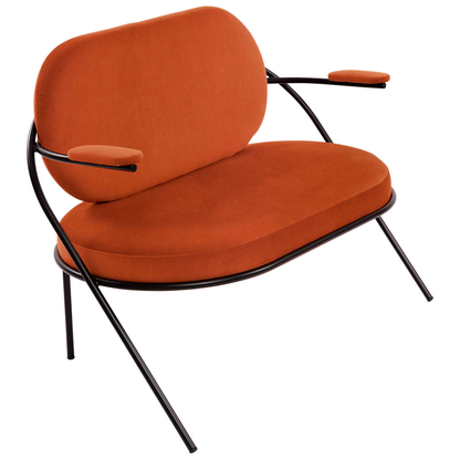 Artikelbild für meet powered by PAPERFLOW 2-Sitzer Sofa SATURNE rost schwarz Kunstleder, 1 St., Artikelnummer 231169