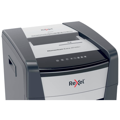 Artikelbild 11 für Rexel XP420+ Aktenvernichter mit Partikelschnitt P-4, 4 x 35 mm, bis 21,0 l, grau, Artikelnummer 255819