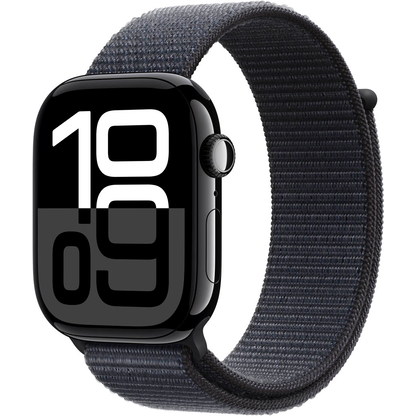 Artikelbild 3 für Apple Watch Series 10 46 mm Aluminium (GPS+Cellular) Sport Loop tinte, diamantschwarz, Artikelnummer 452609