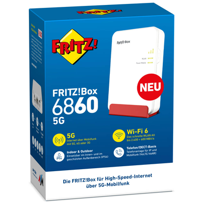 Artikelbild 4 für FRITZ! FRITZ!Box 6860 5G WLAN-Router, Artikelnummer 517191