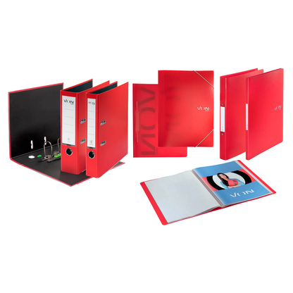 Artikelbild 10 für VON LEITZ Sammelmappe DIN A4 rot, 1 St., Artikelnummer 634989