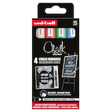Artikelbild 1 für uni-ball Chalk PWE-5M Kreidemarker farbsortiert 1,0 - 2,0 mm, 4 St., Artikelnummer 932988