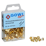 Artikelbild 1 für 100 Gowi Musterbeutelklammern Rundkopf, Artikelnummer 475386