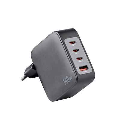 Artikelbild 3 für Intenso W140A3C + C520C USB-C Kabel GaN-Ladeadapter weiß, 140 Watt, Artikelnummer 514387