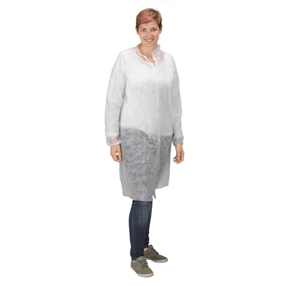 Artikelbild 7 für AKTION: franz mensch unisex Schutzkittel weiß Größe M 10 St., Artikelnummer 281832