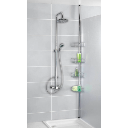 Artikelbild 5 für WENKO Teleskop-Duschregal Domaso silber 25,0 x 20,0 x 65,0 - 275,0 cm, Artikelnummer 530511