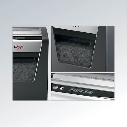 Artikelbild 11 für AKTION: Rexel Momentum X415 Aktenvernichter mit Partikelschnitt P-4, 4 x 40 mm, bis 15 Blatt, schwarz mit 15 Euro CashBack, Artikelnummer 643763