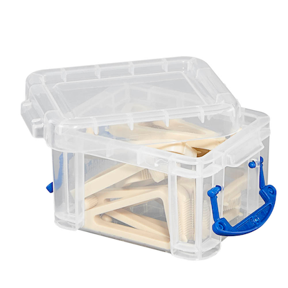 Artikelbild 6 für Really Useful Box Aufbewahrungsbox 0,14 l transparent 9,0 x 6,5 x 5,5 cm, Artikelnummer 327813