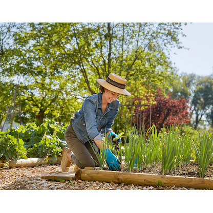 Artikelbild 3 für GARDENA Gartenhandschuhe 42% Polyester, 55% Nitril, 3% Elasthan, Nitrilbeschichtung der Handflächen blau Größe 9, 1 Paar, Artikelnummer 213219
