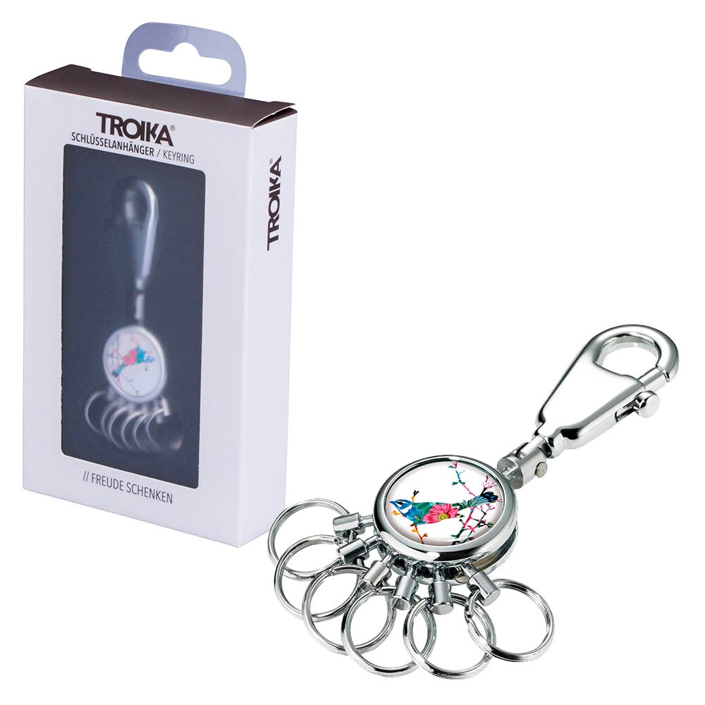 TROIKA Birdie – Llavero Unisex Con Diseño Minimalista Y Mecanismo PATENT