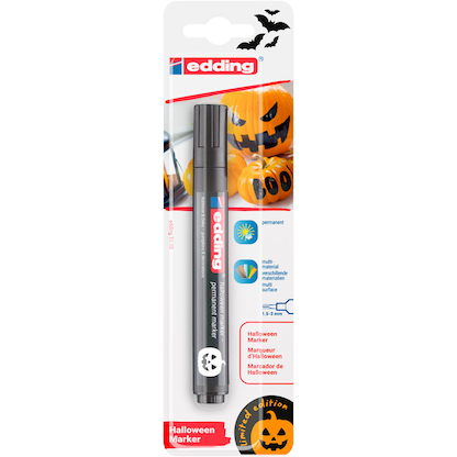 Artikelbild 19 für edding 3110 Halloween Permanentmarker schwarz 1,5 - 3,0 mm, 1 St., Artikelnummer 693576