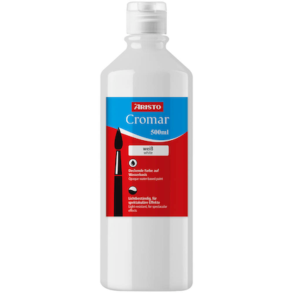 Artikelbild für ARISTO Cromar Flüssigfarbe weiß 500,0 ml, Artikelnummer 713097