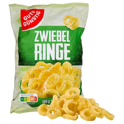 Artikelbild für GUT&GÜNSTIG Zwiebelringe Chips 100,0 g, Artikelnummer 627929
