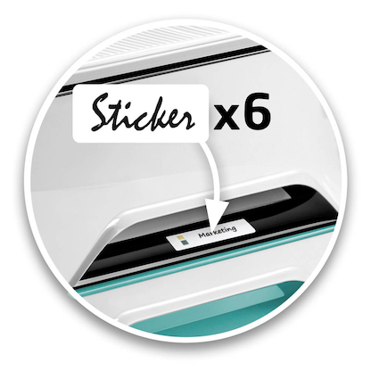 Artikelbild 3 für cep Schubladenbox Smoove Secure weiß/bunt 1073110511, DIN A4 mit 4 Schubladen, Artikelnummer 360567