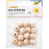 Artikelbild 1 für folia Bastelset Holzperlen Gesicht natur, Artikelnummer 479432