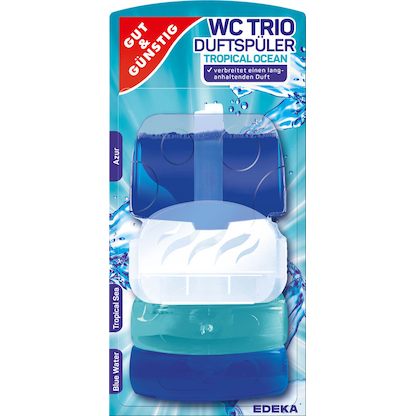 Artikelbild für GUT&GÜNSTIG TRIO WC-Duftspüler Tropical Ocean, 3,0 St., Artikelnummer 988028