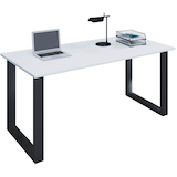 Artikelbild 1 für VCM my office Lona Schreibtisch weiß rechteckig, U-Fuß-Gestell schwarz 160,0 x 80,0 cm, Artikelnummer 270056