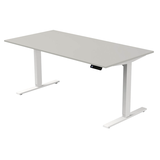 Artikelbild 1 für Kerkmann Move 3 elektrisch höhenverstellbarer Schreibtisch lichtgrau rechteckig, T-Fuß-Gestell weiß 160,0 x 80,0 cm, Artikelnummer 814499