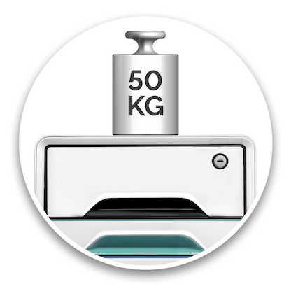 Artikelbild 4 für cep Schubladenbox Smoove Secure weiß/bunt 1073110511, DIN A4 mit 4 Schubladen, Artikelnummer 360567
