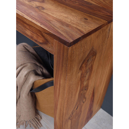 Artikelbild 5 für WOHNLING Schreibtisch braun rechteckig, Kufen-Gestell braun 115,0 x 40,0 cm, Artikelnummer 540272