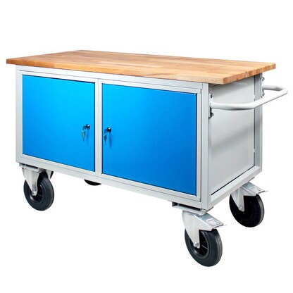 Artikelbild 2 für ADB Werkbank lichtgrau, lichtblau 130,0 x 60,0 x 82,7 cm, Artikelnummer 892964