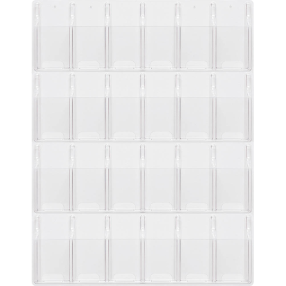 Artikelbild 2 für helit Wandprospekthalter the clearly transparent 1/3 DIN A4 24 Fächer, Artikelnummer 576304