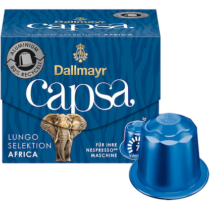 Artikelbild 20 für Dallmayr Capsa Lungo Selektion Africa Kaffeekapseln, Arabica- und Robustabohnen 10 Portionen, Artikelnummer 339931