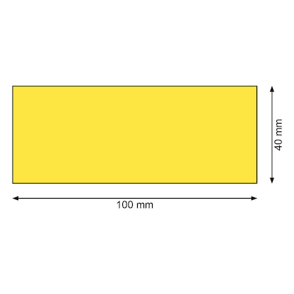 Artikelbild 2 für 300 EICHNER Magnetschilder gelb 4,0 x 10,0 cm, Artikelnummer 702979