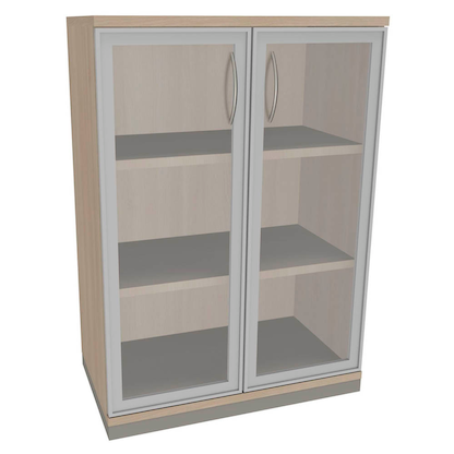 Artikelbild 8 für fm Aktenschrank Sidney, 4260267328859 akazie, Acrylglas klar 2 Fachböden 80,0 x 44,2 x 113,3 cm, Artikelnummer 371874
