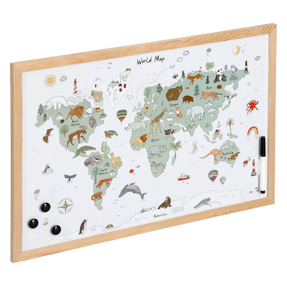 Artikelbild 13 für Zeller Whiteboard Weltkarte 60,0 x 40,0 cm natur, bunt Stahl, Artikelnummer 540129