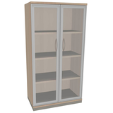 Artikelbild 1 für fm Aktenschrank Sidney, 4260267328866 akazie, Acrylglas klar 3 Fachböden 80,0 x 44,2 x 151,7 cm, Artikelnummer 371885