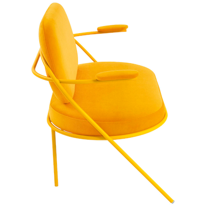 Artikelbild 2 für meet powered by PAPERFLOW 2-Sitzer Sofa SATURNE safran Kunstleder, 1 St., Artikelnummer 231247