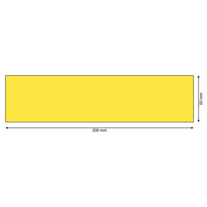 Artikelbild 2 für 100 EICHNER Magnetschilder gelb 5,0 x 20,0 cm, Artikelnummer 702999