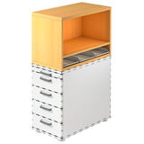 Artikelbild 1 für HAMMERBACHER Container-Aufsatz buche 42,8 x 80,0 x 53,0 cm, Artikelnummer 500557