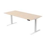 Artikelbild 1 für Kerkmann Move 3 elektrisch höhenverstellbarer Schreibtisch ahorn rechteckig, T-Fuß-Gestell weiß 180,0 x 80,0 cm, Artikelnummer 814626