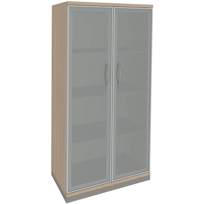 Artikelbild 7 für fm Aktenschrank Sidney, 4260267328811 akazie, Acrylglas satiniert 3 Fachböden 80,0 x 44,2 x 151,7 cm, Artikelnummer 371957