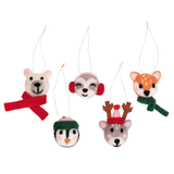Artikelbild 1 für folia Deko-Anhänger Filzkugeln Wintertiere mehrfarbig, Artikelnummer 508182