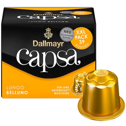Artikelbild für Dallmayr Capsa Lungo Belluno Kaffeekapseln, Arabicabohnen mild, 39 Portionen, Artikelnummer 552646