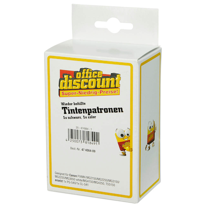 Artikelbild 2 für office discount schwarz, color Druckköpfe kompatibel zu Canon PG-540/CL-541, 2er-Set, Artikelnummer 474064