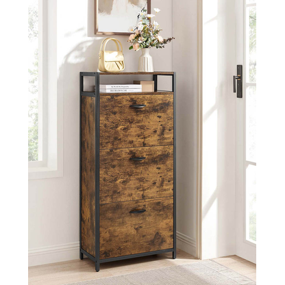 Artikelbild 12 für VASAGLE Schuhschrank, LBS101B01 braun 1 Fachboden 60,0 x 30,0 x 130,0 cm, Artikelnummer 289377