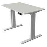 Artikelbild 1 für Kerkmann Move 3 tube elektrisch höhenverstellbarer Schreibtisch lichtgrau rechteckig, T-Fuß-Gestell silber 100,0 x 60,0 cm, Artikelnummer 289357