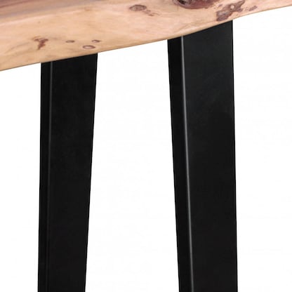 Artikelbild 6 für WOHNLING Schreibtisch akazie rechteckig, Kufen-Gestell schwarz 120,0 x 45,0 cm, Artikelnummer 540332